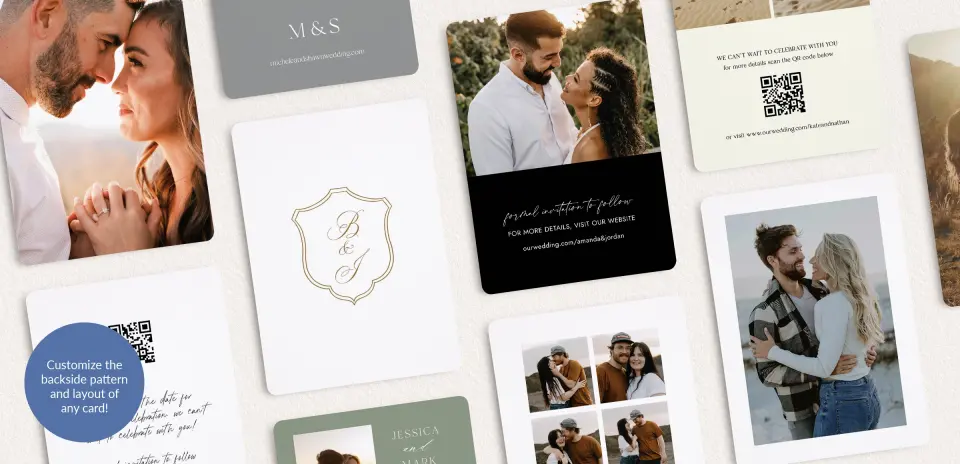 Back of Save the Date Card