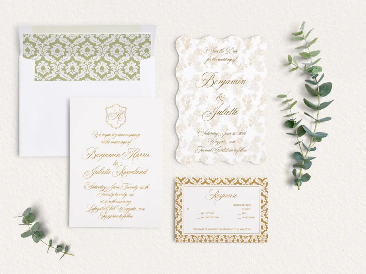 Front of Save the Date Card