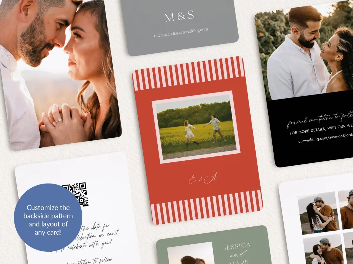 Back of Save the Date Card