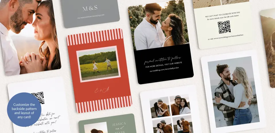 Back of Save the Date Card