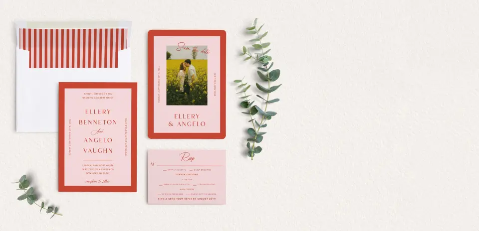 Front of Save the Date Card