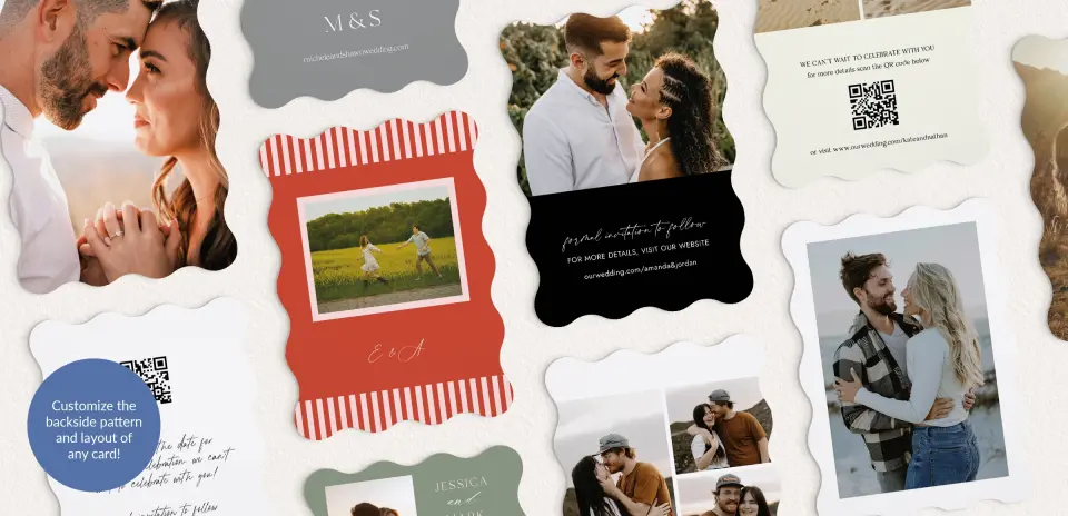 Back of Save the Date Card