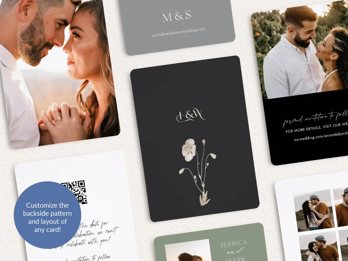 Back of Save the Date Card