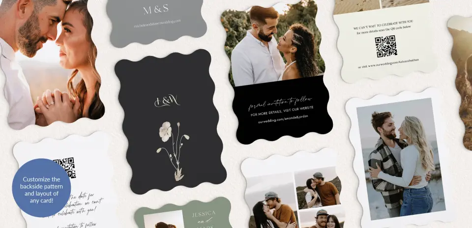Back of Save the Date Card