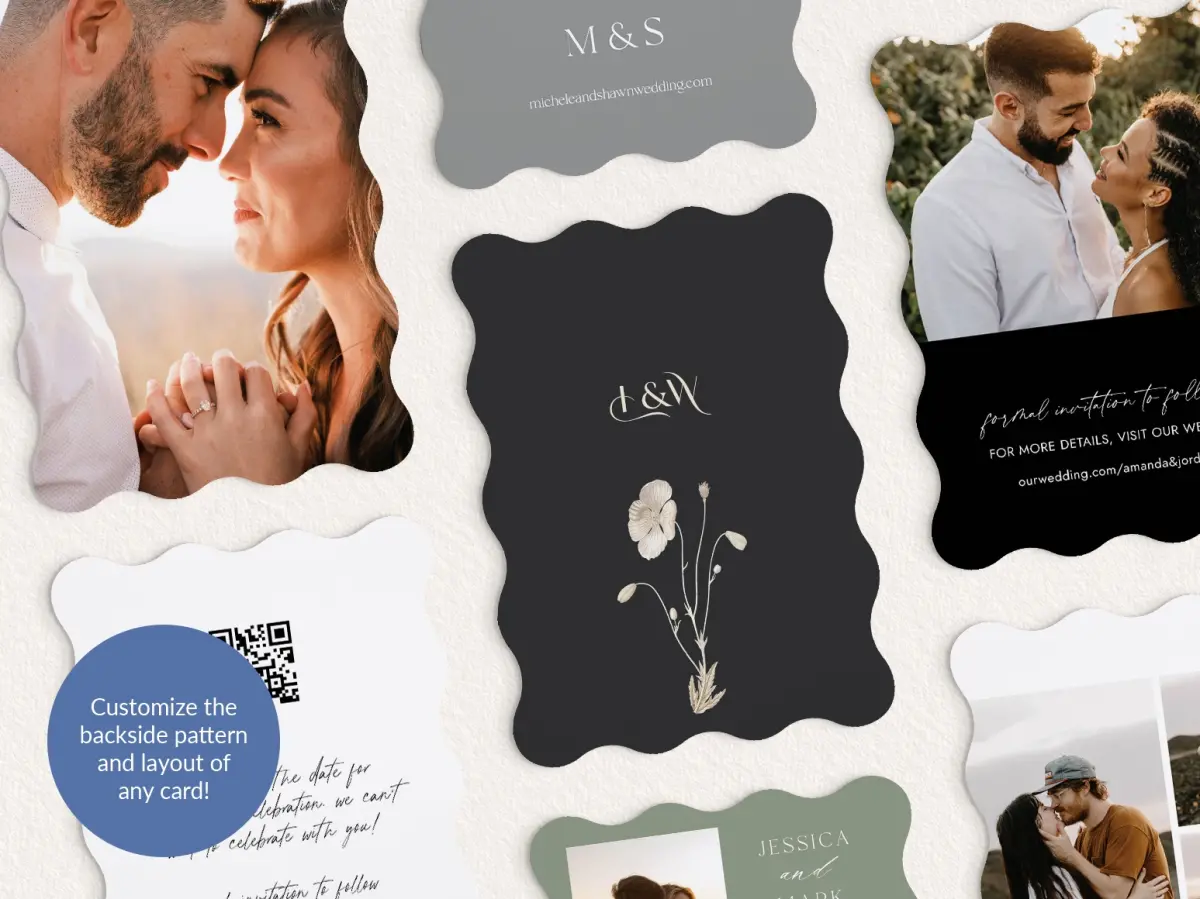 Back of Save the Date Card