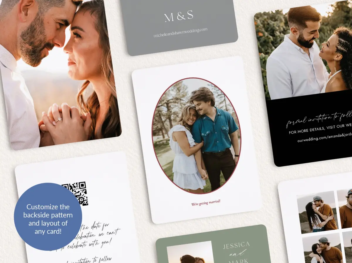 Back of Save the Date Card