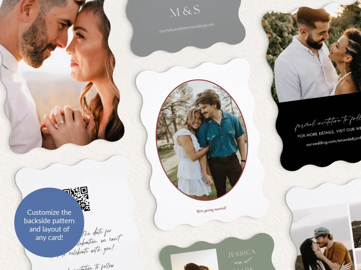 Back of Save the Date Card