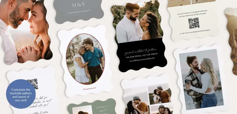 Back of Save the Date Card