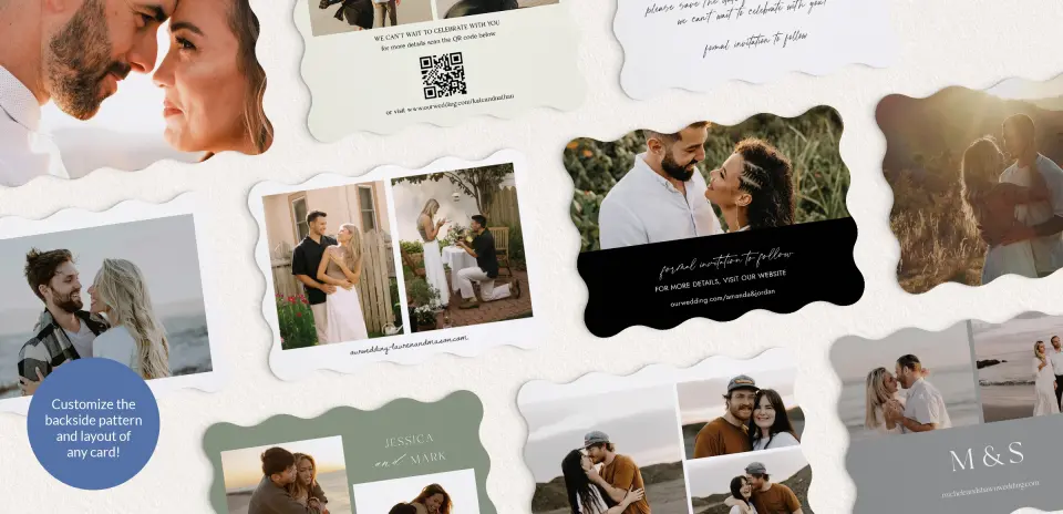 Back of Save the Date Card