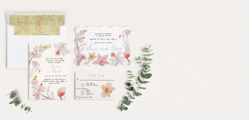 Front of Save the Date Card