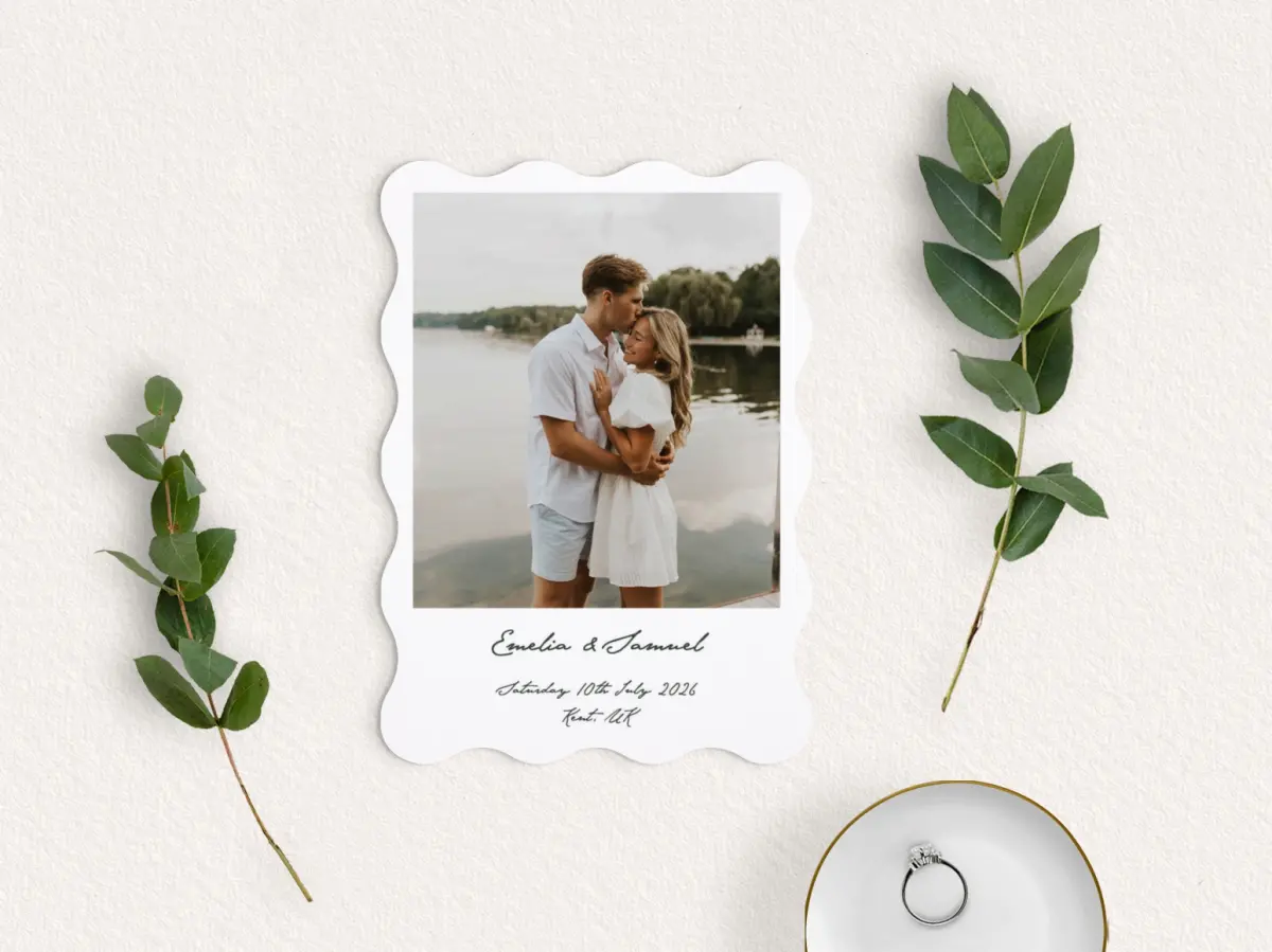 Save the Date Card with Optional Guest Addressing Service