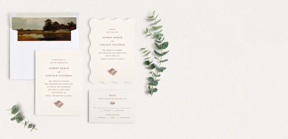 Front of Save the Date Card