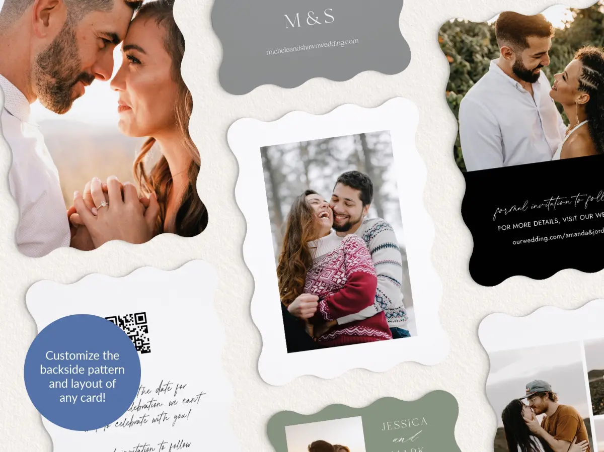 Back of Save the Date Card