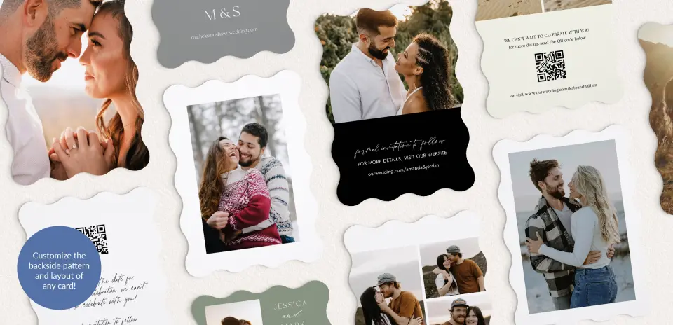 Back of Save the Date Card