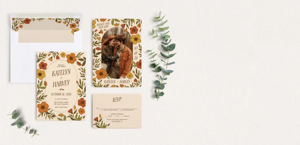 Front of Save the Date Card