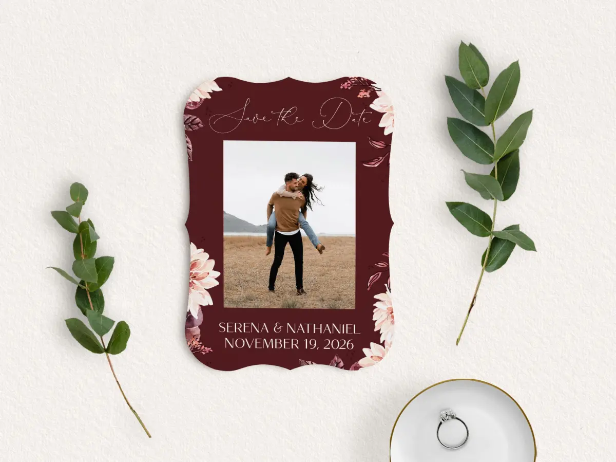 Save the Date Card with Optional Guest Addressing Service
