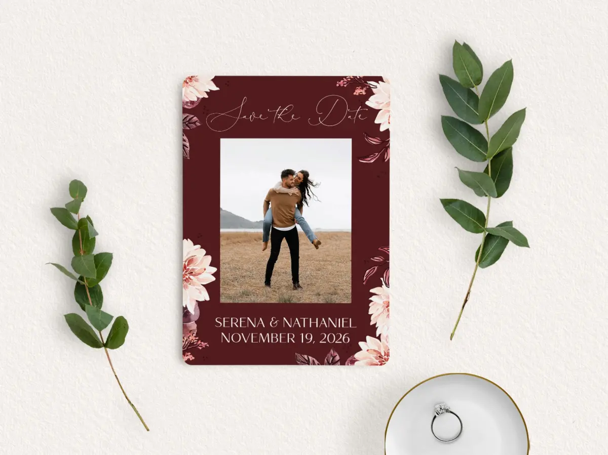 Save the Date Card with Optional Guest Addressing Service