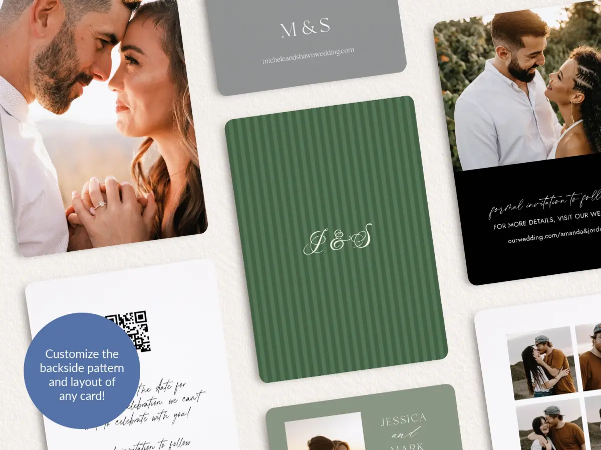 Back of Save the Date Card