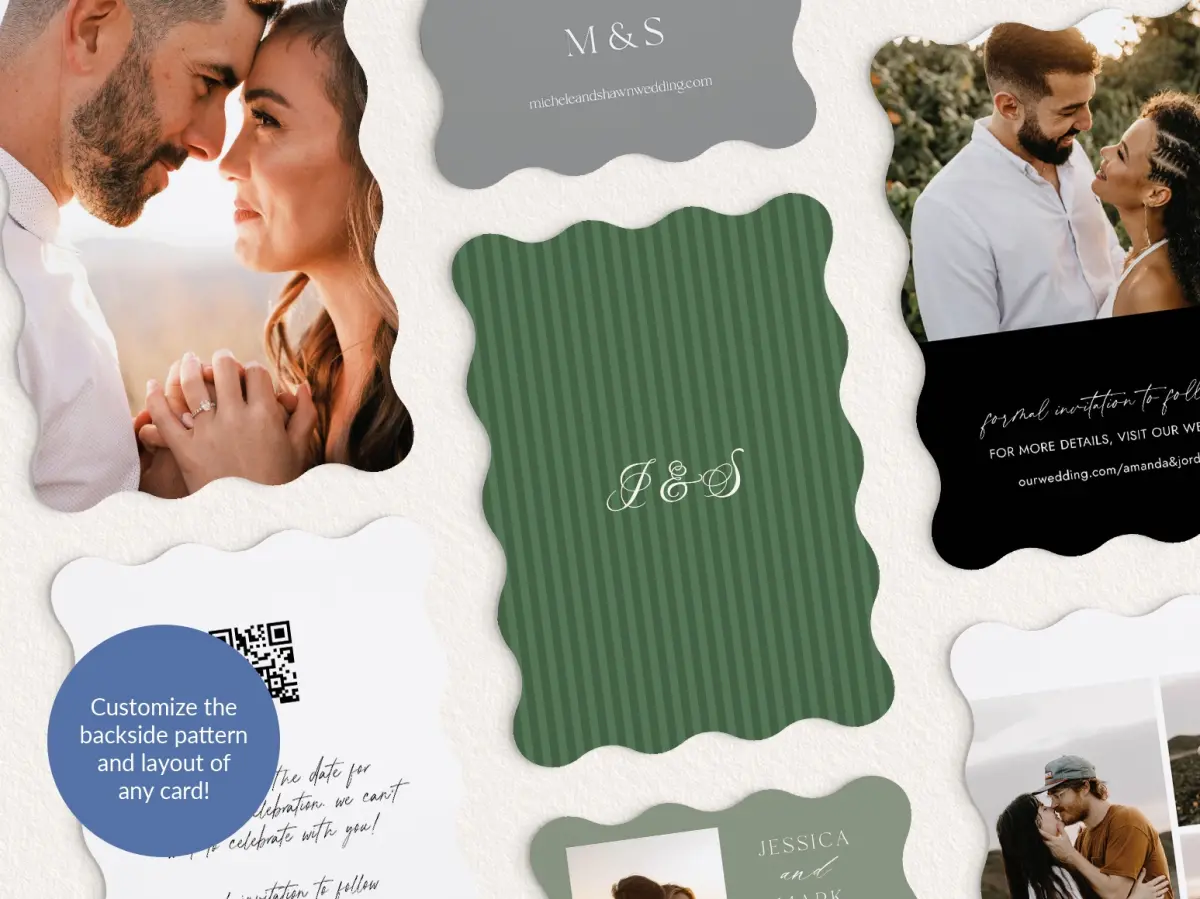 Back of Save the Date Card