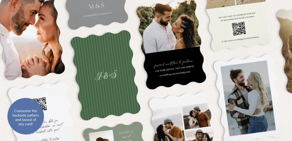 Back of Save the Date Card