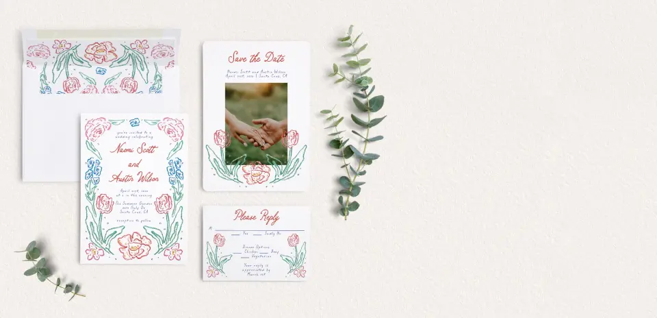Front of Save the Date Card