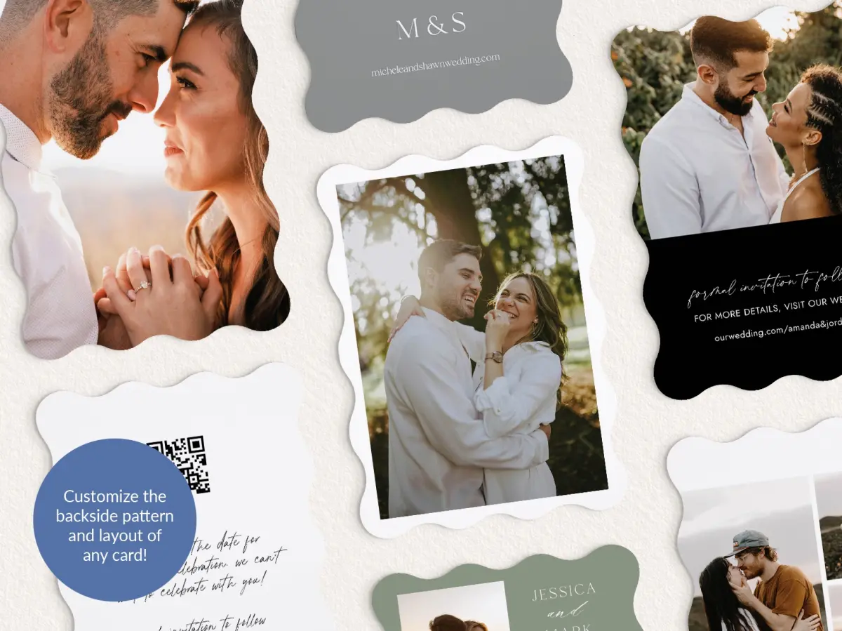 Back of Save the Date Card