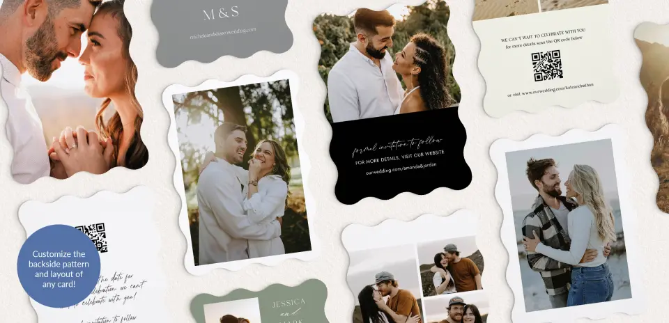 Back of Save the Date Card