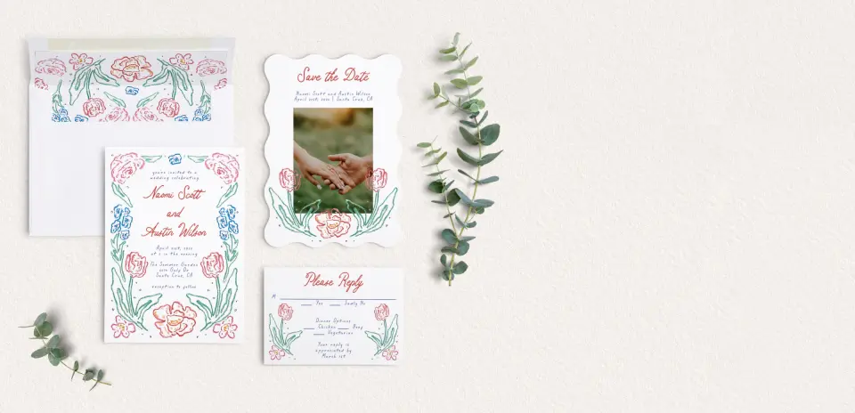 Front of Save the Date Card