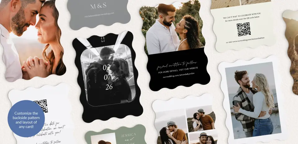 Back of Save the Date Card