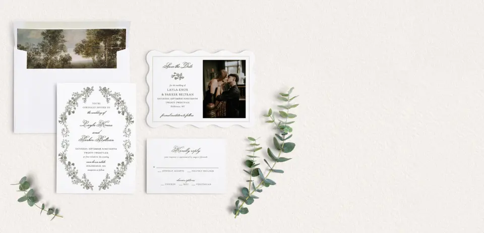 Front of Save the Date Card