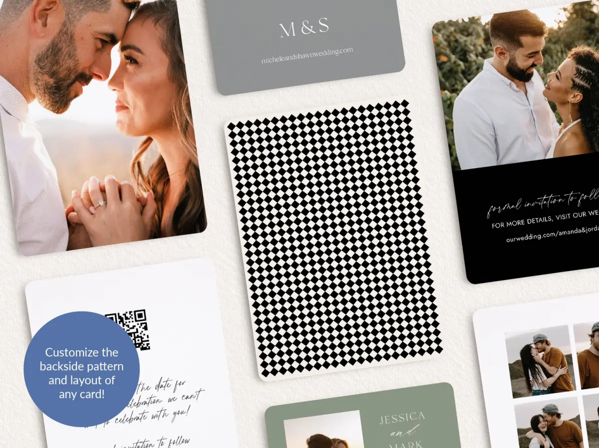Back of Save the Date Card