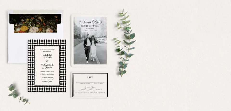 Front of Save the Date Card