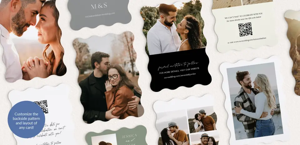 Back of Save the Date Card
