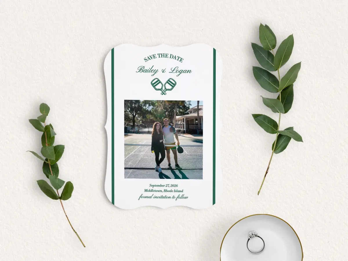 Save the Date Card with Optional Guest Addressing Service