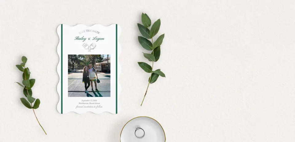Save the Date Card with Optional Guest Addressing Service