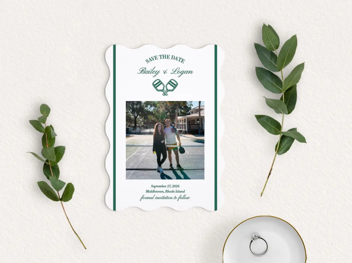 Save the Date Card with Optional Guest Addressing Service