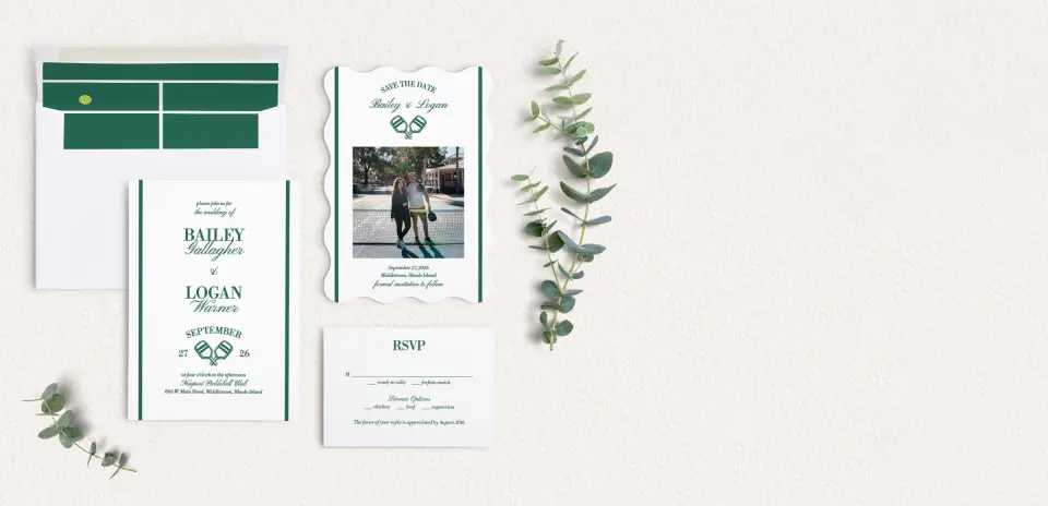 Front of Save the Date Card