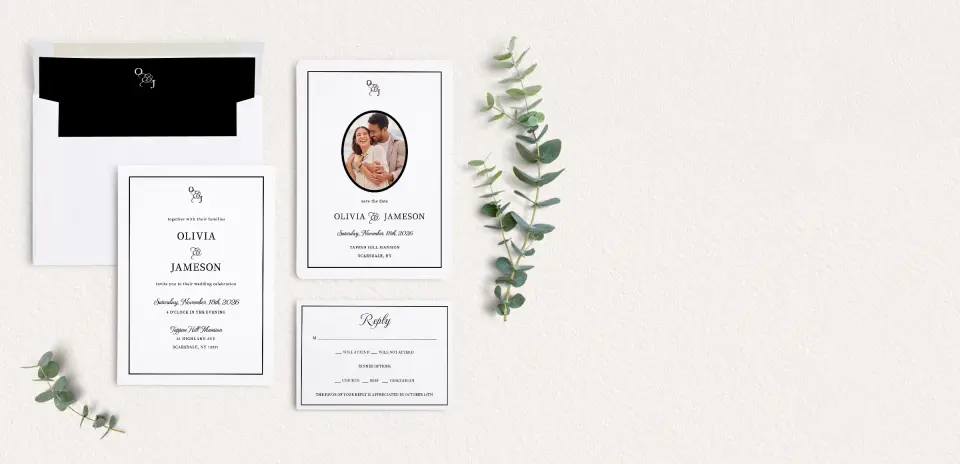 Front of Save the Date Card