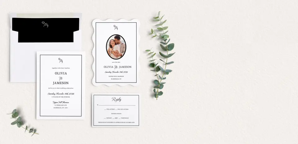 Front of Save the Date Card
