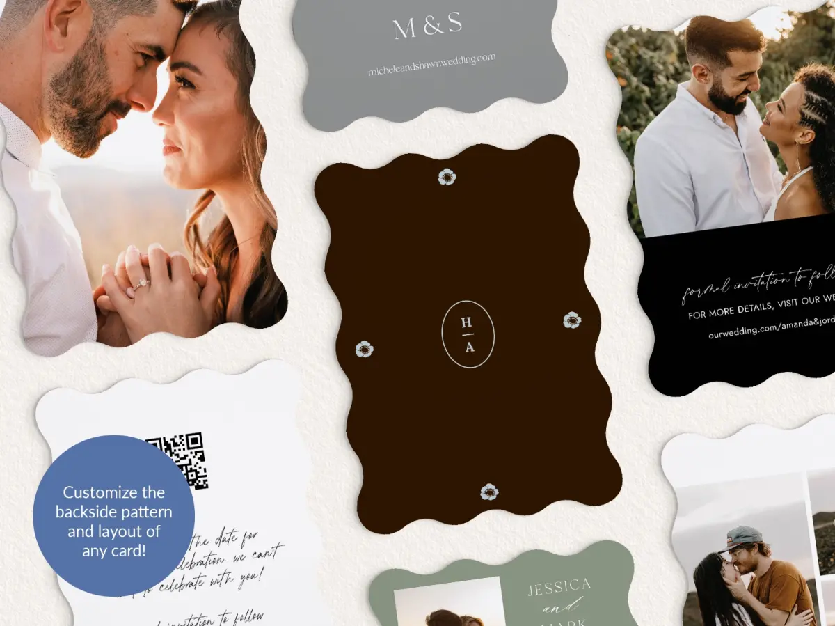 Back of Save the Date Card