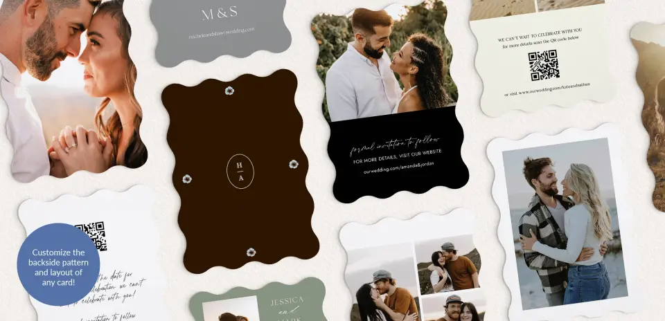 Back of Save the Date Card