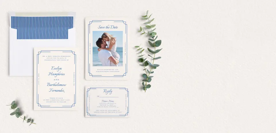 Front of Save the Date Card