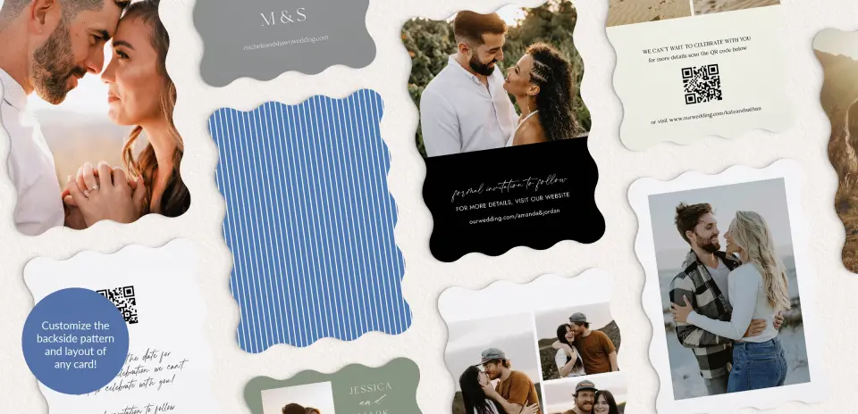 Back of Save the Date Card