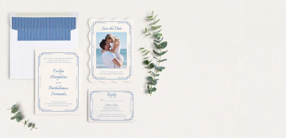 Front of Save the Date Card