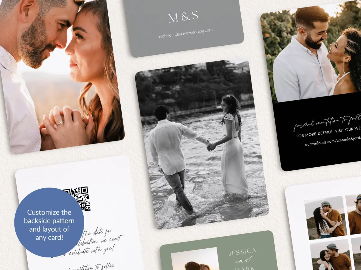 Back of Save the Date Card