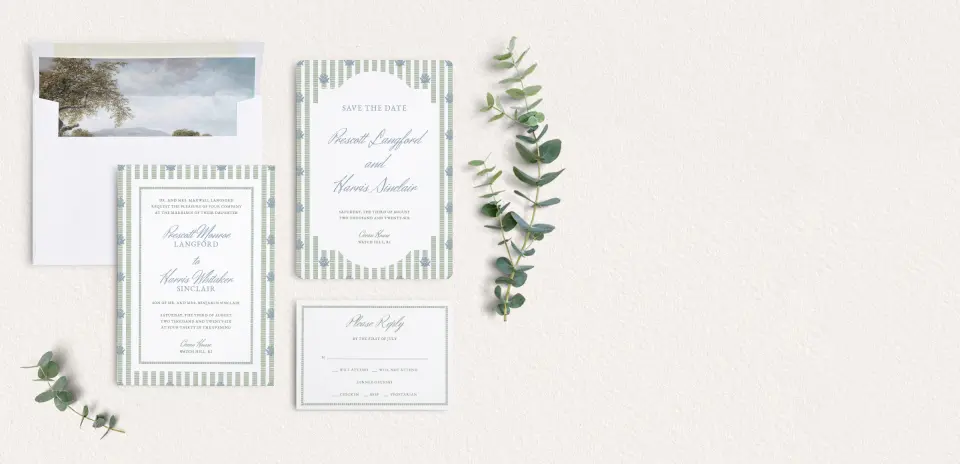 Front of Save the Date Card