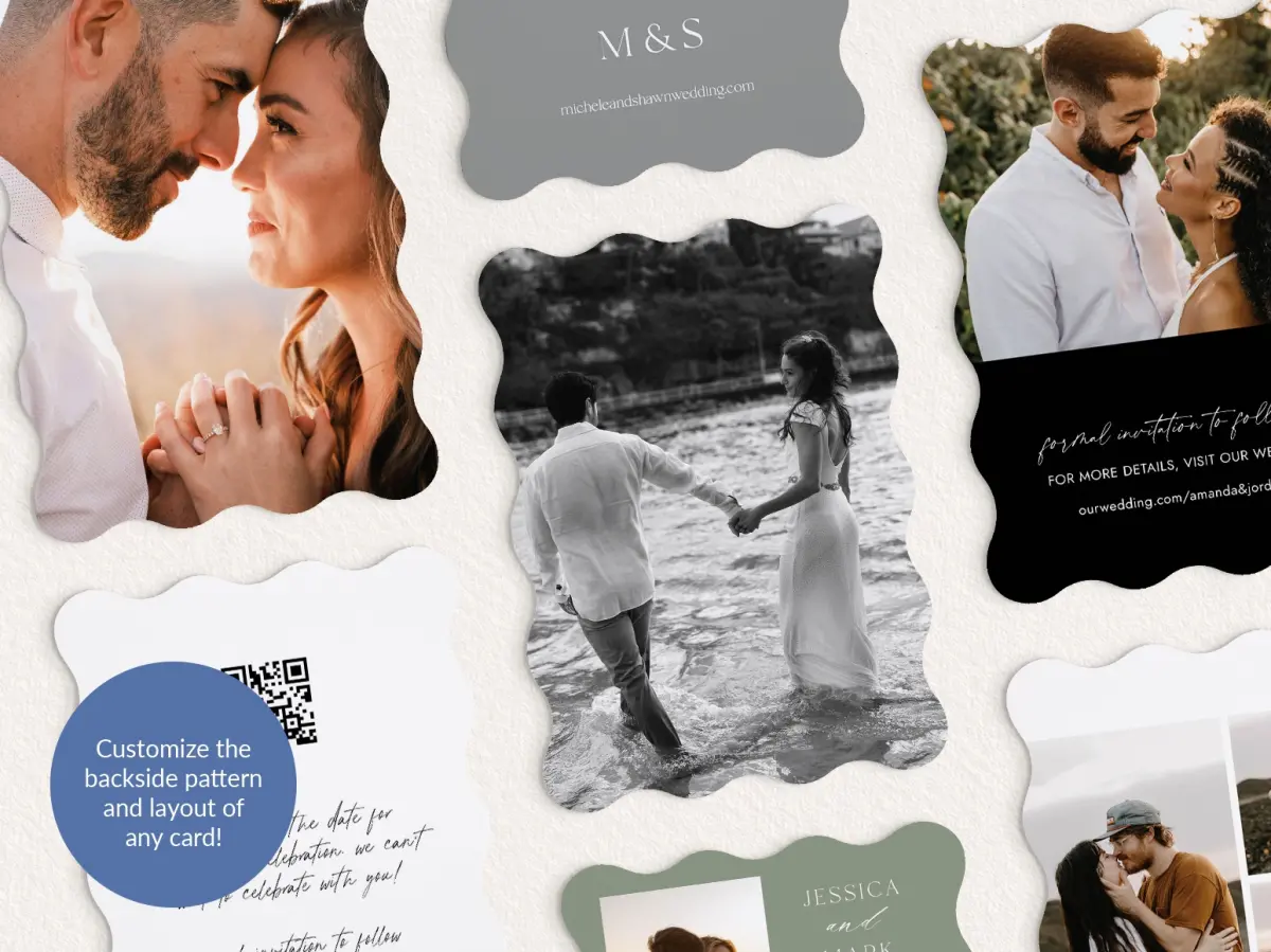 Back of Save the Date Card