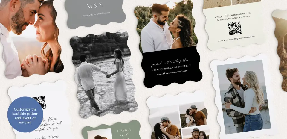 Back of Save the Date Card