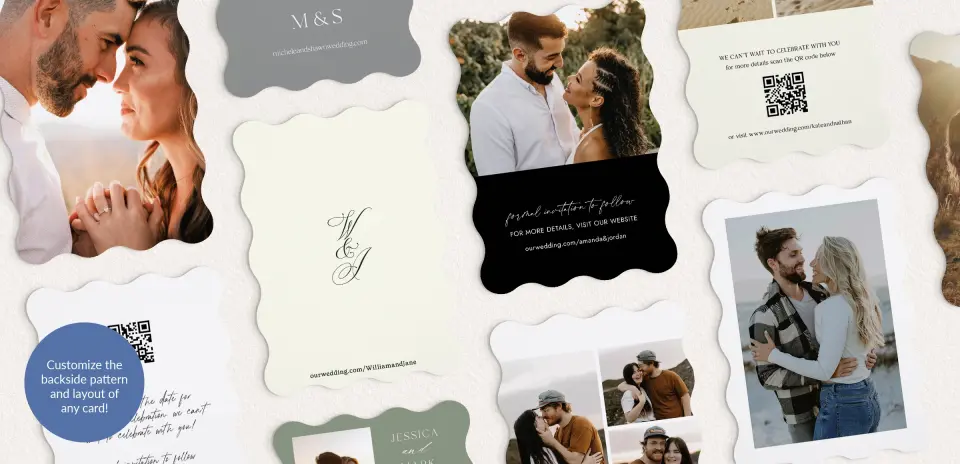 Back of Save the Date Card