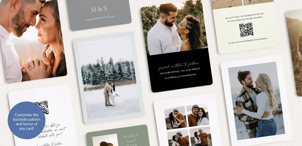 Back of Save the Date Card